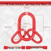 Heavy Duty Butterfly Buckle Double Ring Chain Connector Sling