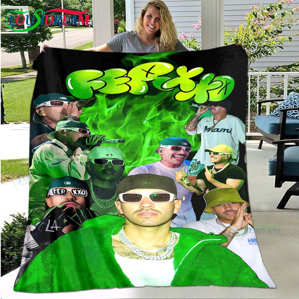100% Polyester Pop Singer F-Ferxxo Four Seasons Blanket Sofa Cover Travel Bed Plush Blanket Travel Office Break Blanket Gift