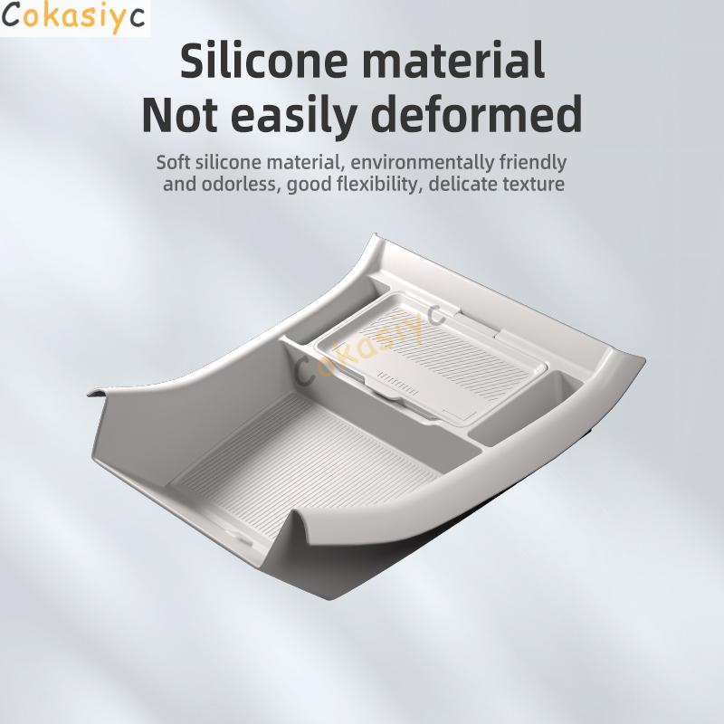 For Denza N9 Silicone Storage Box Center Console Under Layer Modification Special Car Interior Accessories Organizer