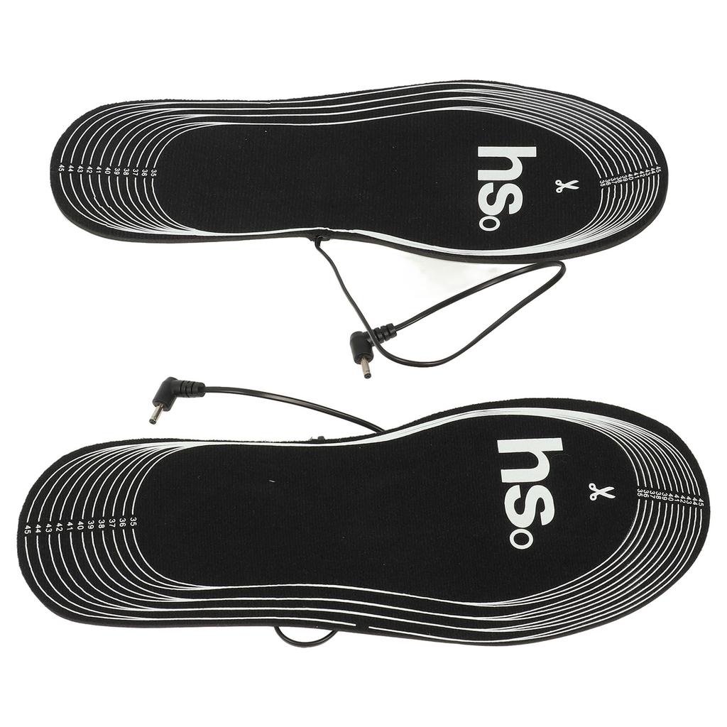 1 Par Palmilhas Aquecidas Palmilhas Elétricas 4.5V Alimentadas por Bateria Inserção Térmica de Fibra de Carbono Macia Pé