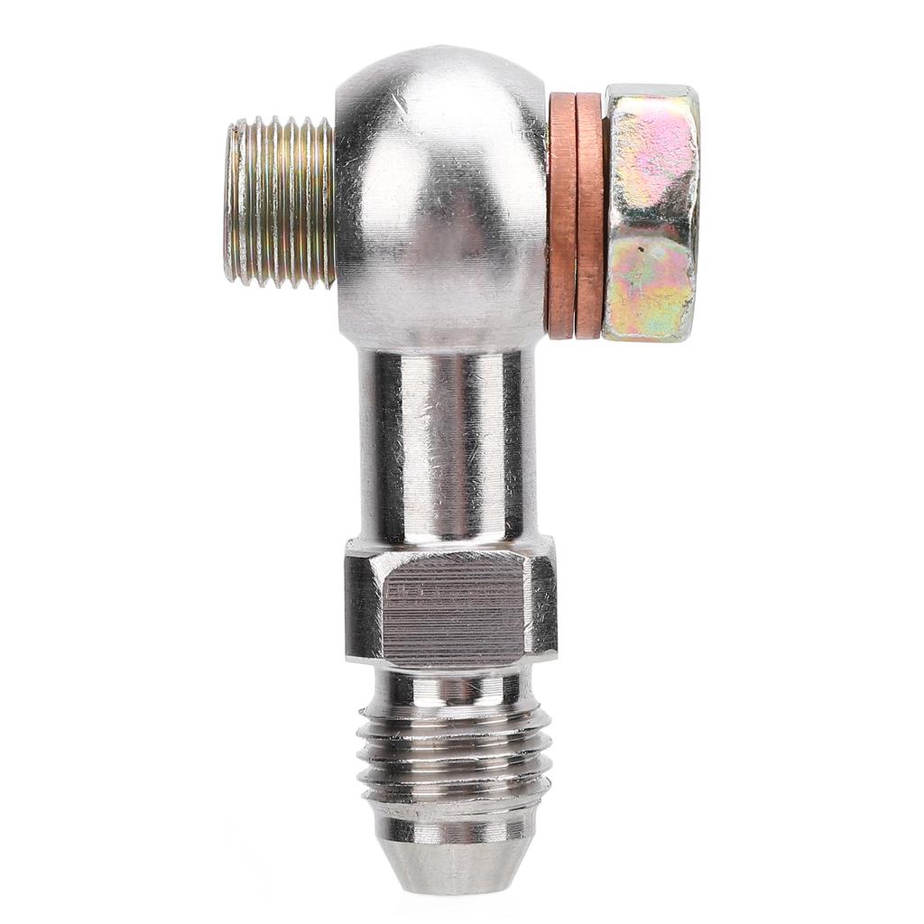 4AN to 1 8in NPT Banjo Bolt Stainless Steel Strong Load Bearing Secure Connection Banjo Adapter Connector Kit