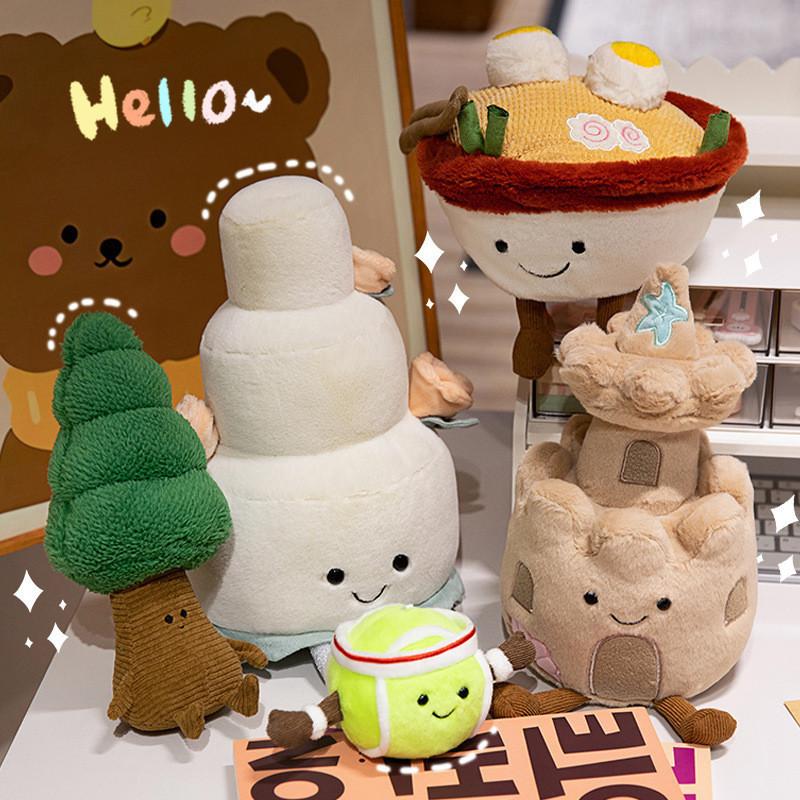 Adorable Realistic Castle Cake Plush Toy Stunning 30cm Wedding Cake Design