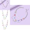 Stylish Multi Layer Butterfly Pendant Necklace With Geometric Design For Women