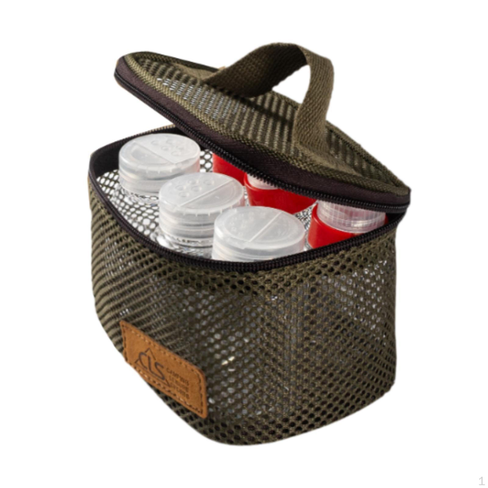 

6 шт. Бутылочки для приправ для кемпинга, переносные банки для специй, контейнеры для походов зелёный