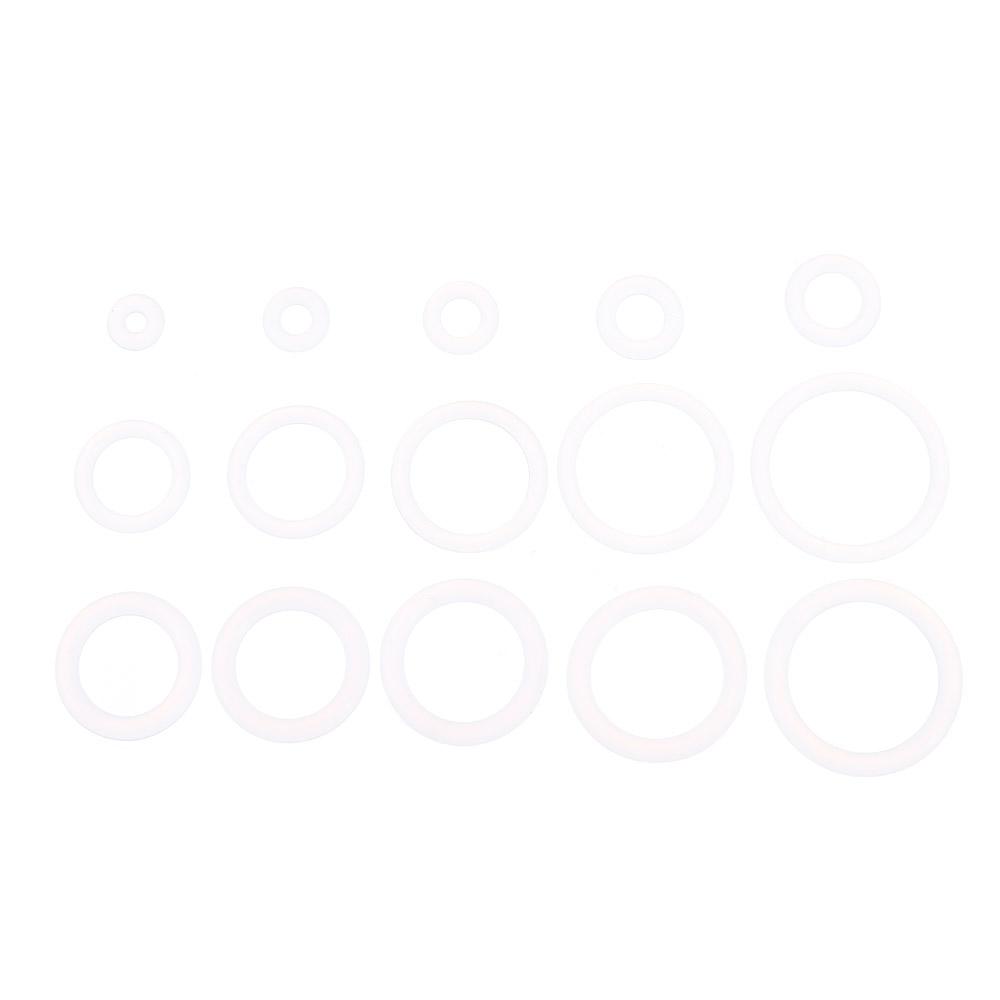 225PCS Kits surtidos de anillos tóricos de silicona de grado alimenticio Junta de anillo de silicona Reparación de vehículos automóviles
