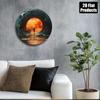 Moderne Metall-Wandkunst Rundes Schild Langlebige Aluminium-Dekoration für Zuhause Bar Küche Café Büro