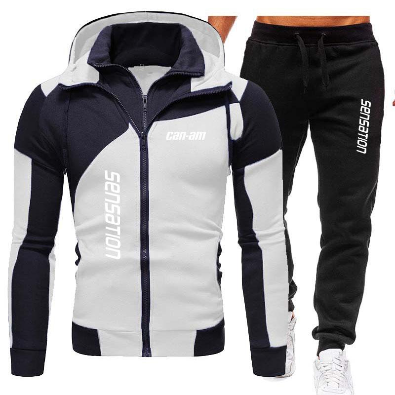 Winter Men's New Sports Casual Loose and Plush Thickened Baseball Suit Set 2024