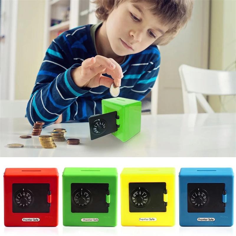 Mini Piggy Bank Toy for Kids Pretend Play Moneybox Coin Caving Box Money Jar Toys for for 3-14 Year Old Child Gift