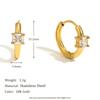 MamacitaSlay 316l Stainless Steel Zircon Hoop Earring 18K Gold Plated Waterproof  Minimalist Jewelry for Women 2026 Trend Gift