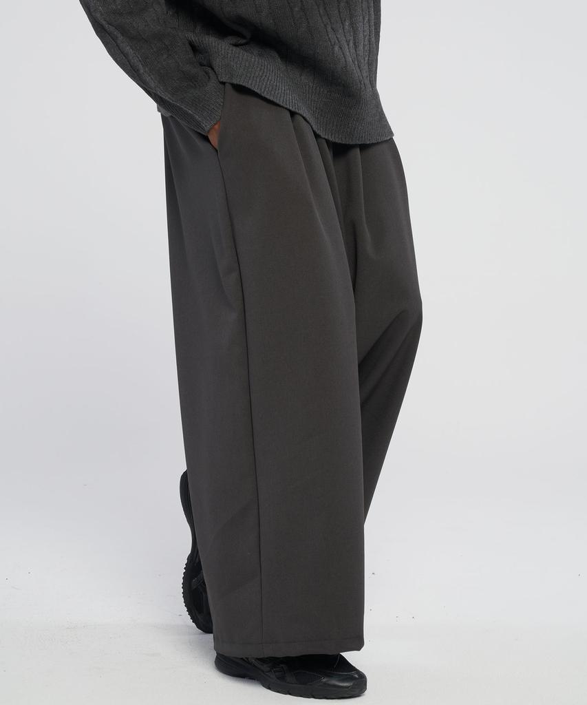 TENER Tr Baggy Wide Pants_ Charcoal