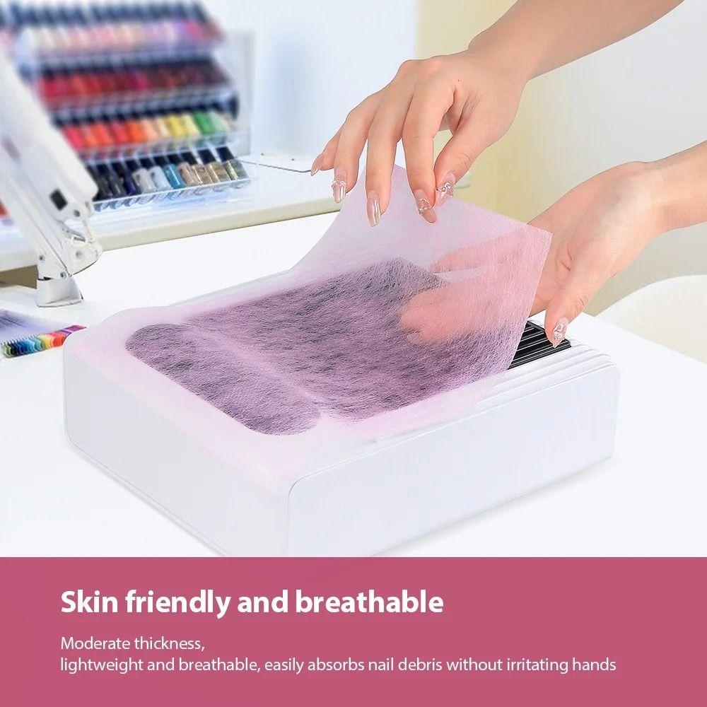 100Pcs Nail Art Vacuum Dust Collector Non-Woven Nail Collector Filter Cloth  Manicure Machine