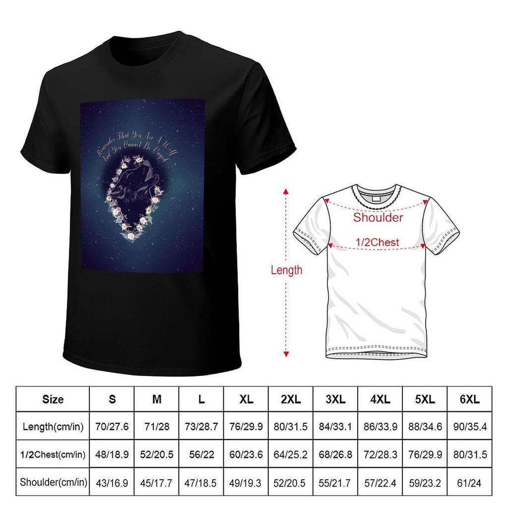 ACOWAR Wolf TShirt summer top quick drying anime clothes boys animal print mens plain t shirts