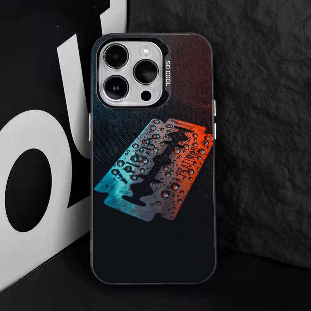 

Barber Shop Hair Salon Phone Case For iPhone 17,16,15,14,13,12,11,Pro,XS,Max,Plus,Mini,SE4,E Black Matte Shockproof Cover iPhoneXR