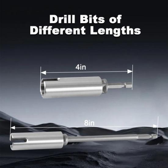 Scissor Jack T-Slot Drill Adapter w/2 Bits Stainless Steel for RV Trailer Camp