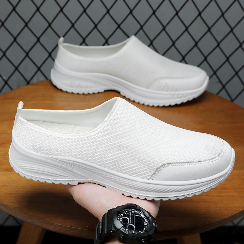 Men's Slippers Sneakers 2025 New Summer Casual Sports Shoes Lightweight Soft Comfortable Non-slip Outdoor Man Shoes Size 39-48