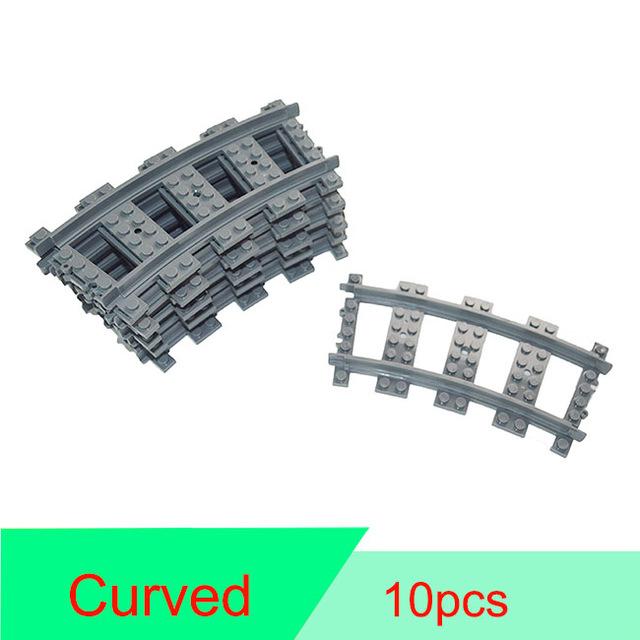 City Train Buffer Strar Stop Parts Train Station Building Blocks MOC Technical Creative Bridge Leduo Assembles Particles Toys