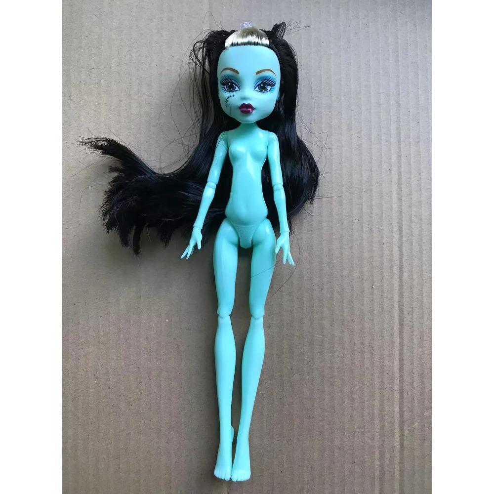 Slim Doll Body Heads Colorful Hair Doll Head Green White Black Brown Pink Beige Color Doll Body Multi Joints Movable Doll Figure