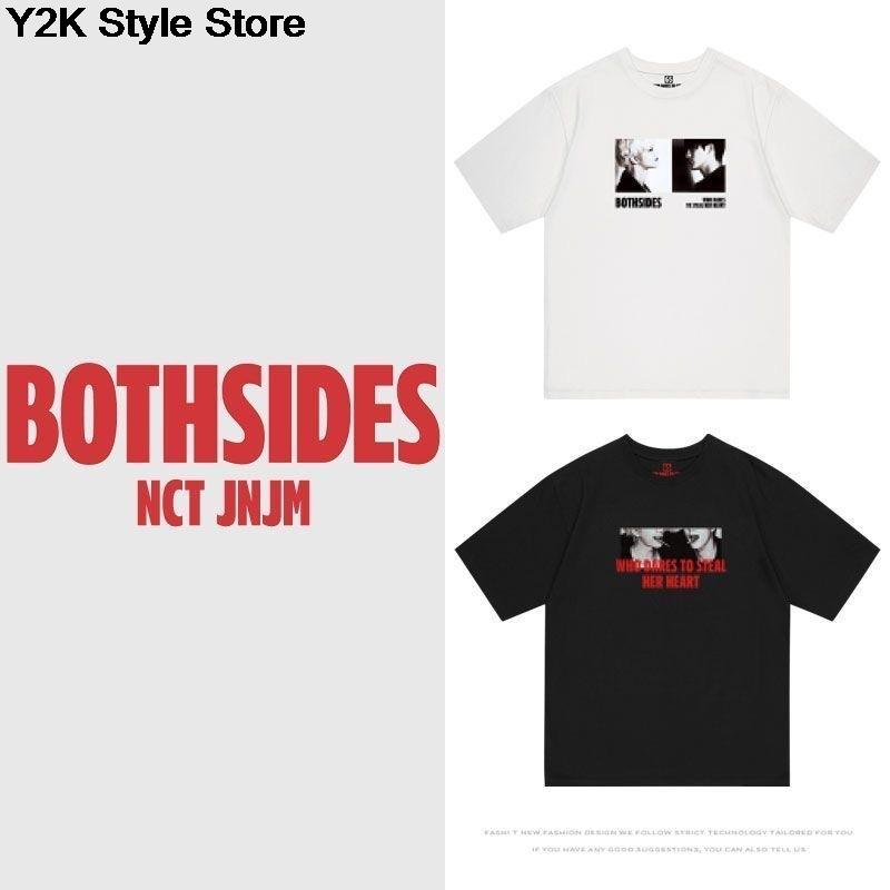 NCT JNJM Cotton Tshirt BOTH SIDES JENO JAEMIN Print T Shirt Kpop Fashion Unisex Women High Quality Summer Short Sleeve Tee Tops