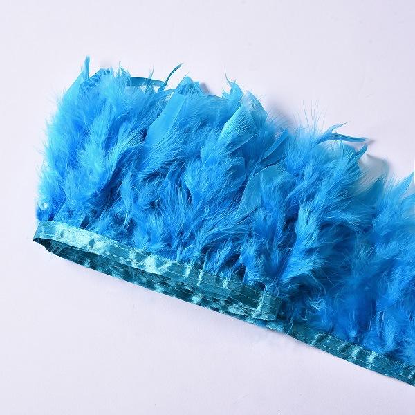 High-Quality Turkey Feather Edging, Colored Feathers, Fire Feather Edging For Weddings