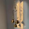 Door Knob Witch Bell Home Handmade Hanging Brass Bell Witchcraft Door Hanger Wicca Wind Chime Decor