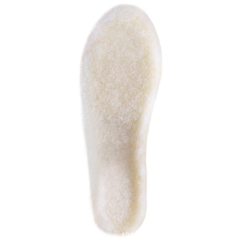 Warm Wool Shock-Absorbing Insoles for Men & Women - Deodorizing, Sweat-Absorbing, Winter-Ready