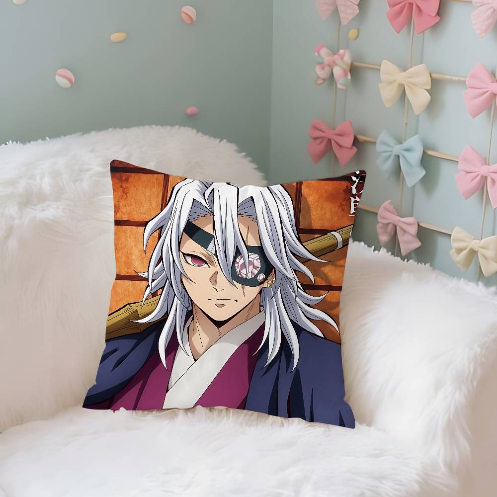 

Cool Ttengen Uzui Case Plush Fabric Soft Pillowcase Double Sided Print Cushion Cover Household Gifts 40x40CM(16x16in)