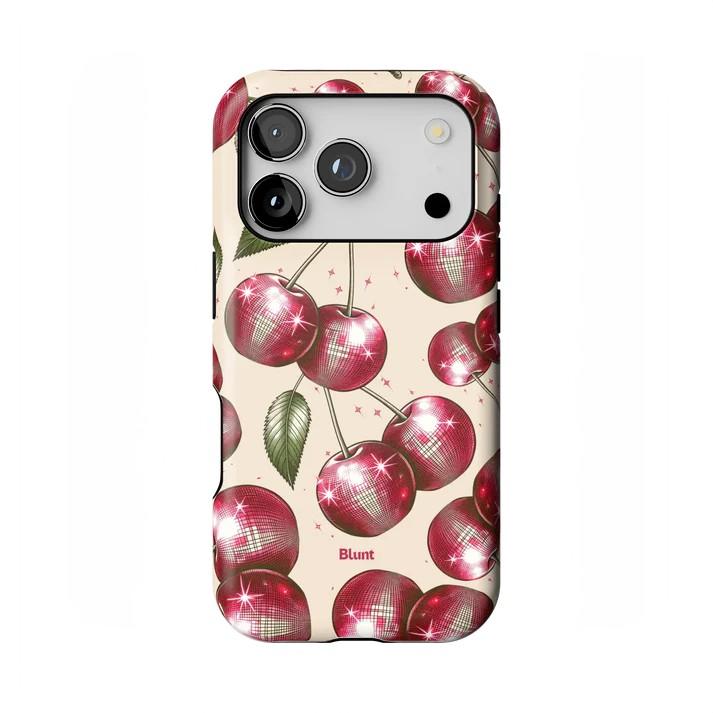 Clmj Cherry Phone Case For Samsung Galaxy A56 A36 A26 S26 S25 S24 S23 S20FE Ultra Plus Edge 4G 5G Luxury Double-layer Back Cover