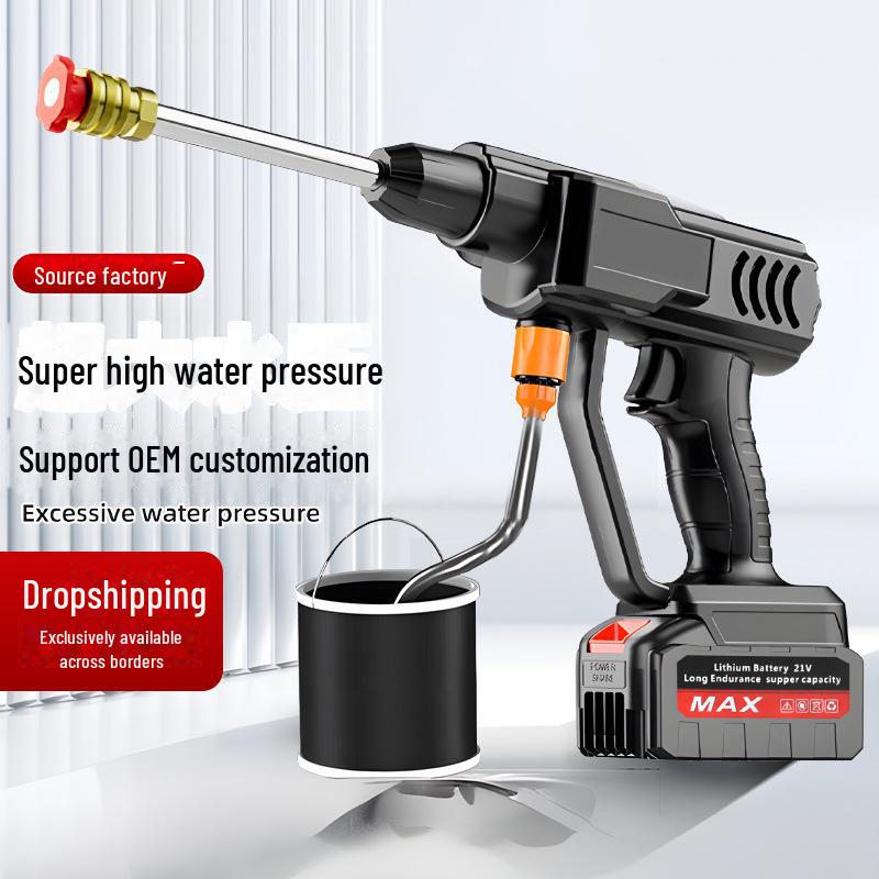 

Portable High-Pressure Wireless Car Washing Machine with Lithium Battery