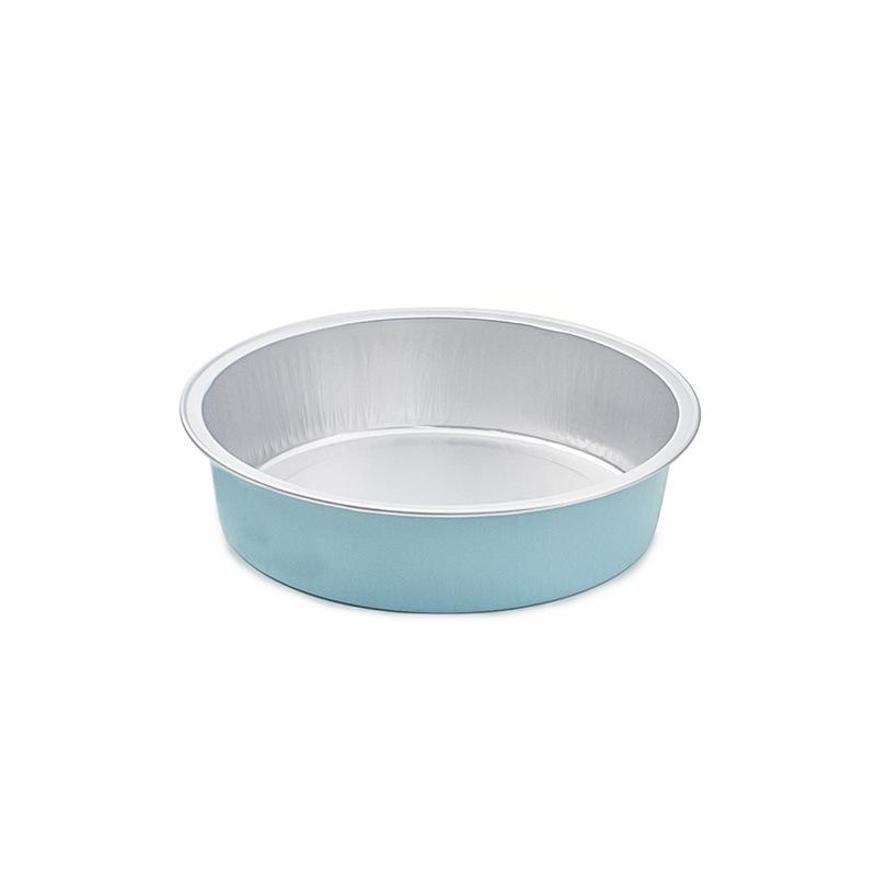 

10Pcs 210Ml Round Foil Ramekins Cupcake Baking Cups Holders Cases With Lid,Aluminum Foil Cupcake Liners,Muffin Liners Cups A синій