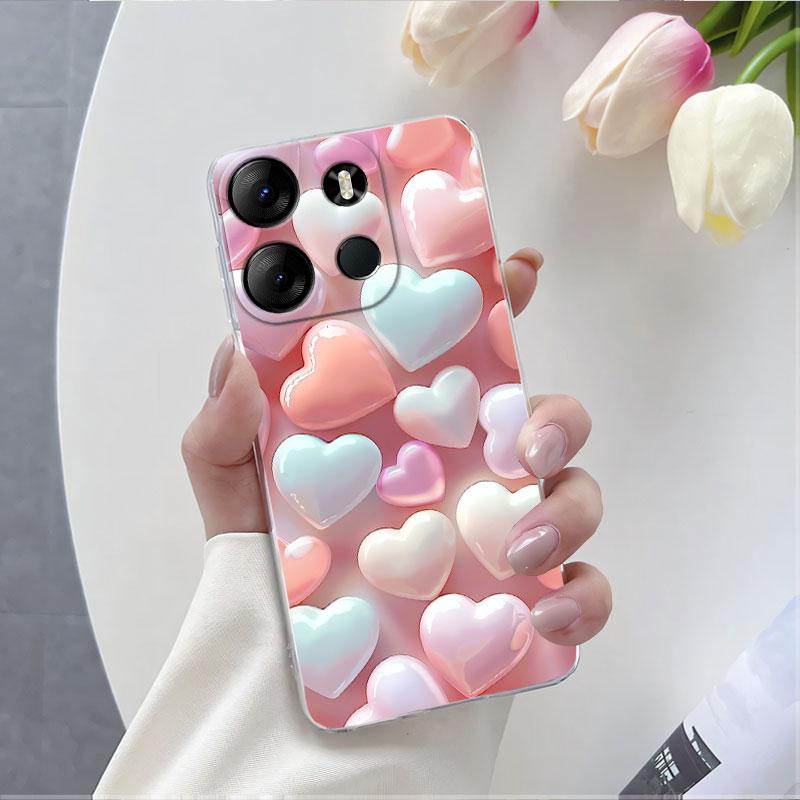 For Infinix Smart 7 Smart 6 HD Plus Case Luxury Protective Cover For Infinix Smart 5 India Marble Clear Soft Silicone Phone Case
