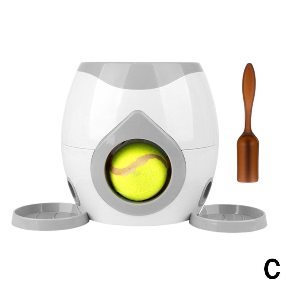 Interactive Pet Ball Launcher Toy Dog Tennis Food Reward Machine Thrower Slow Feeder for Cats Kitten Puppy Interactive Tennis