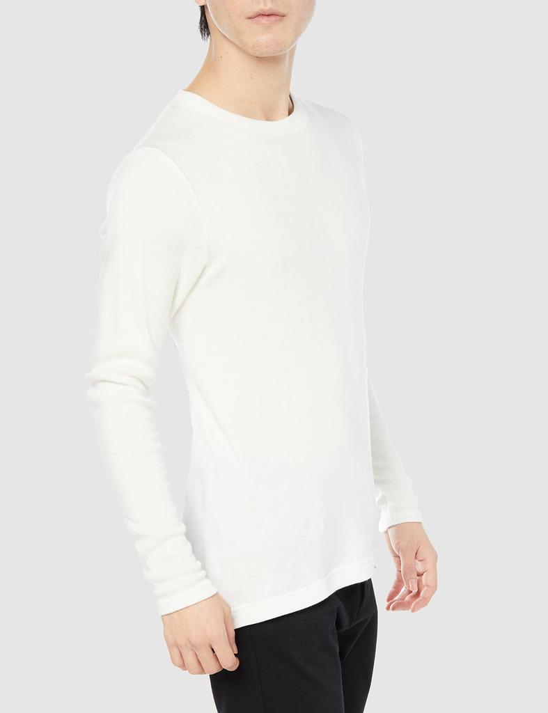 [Haines] Langes T-Shirt, Warme Unterwäsche, Kaltwetterbekleidung, Fleece-Material, Dickes Unterhemd, Langärmlig, Warm, Gebürstet, Rundhalsausschnitt, Warmes T-Shirt