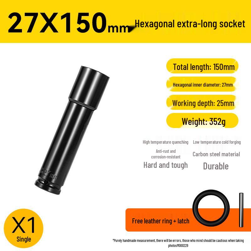 Set de socluri prelungite hexagonale pentru bormașină, pistol cu aer comprimat – Mărimi 8-34