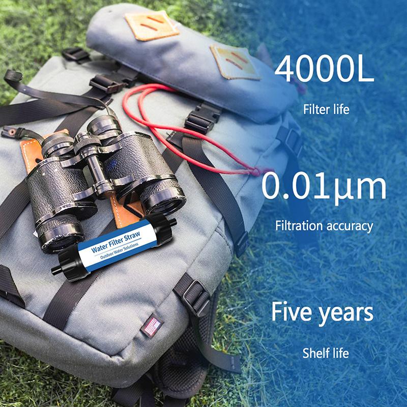 

Открытый мини-фильтр для воды соломенная очистка воды для выживания или аварийных принадлежностей портативный микронный очиститель воды для шторма