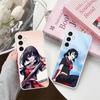 Akame Kurome Clear Mobile Phone Case for Samsung Galaxy S25 S24 S23 S22 S21Plus FE Ultra Colorful Cover