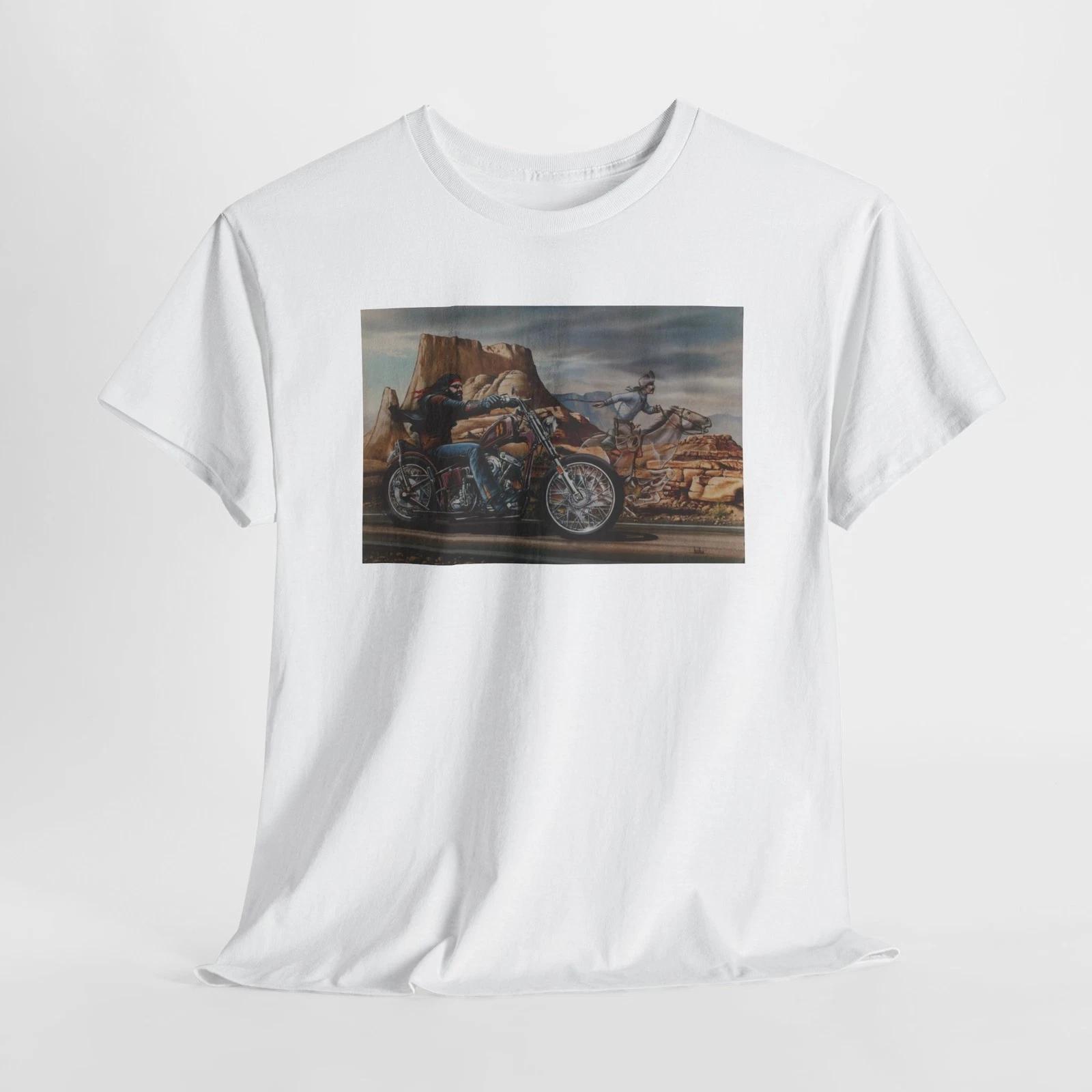 

Ghost Rider Unisex Tee, Motorcycle Artwork David Mann, T-Shirt, Biker Lifestyle S