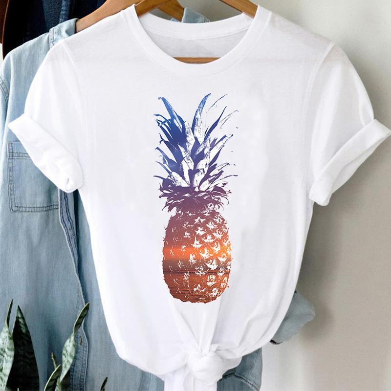 T-Shirts Women 90S Star Fashion Short Sleeve Trend Spring Summer Clothes Stylish Tshirt Top Lady Print Girl Tee T-Shirt