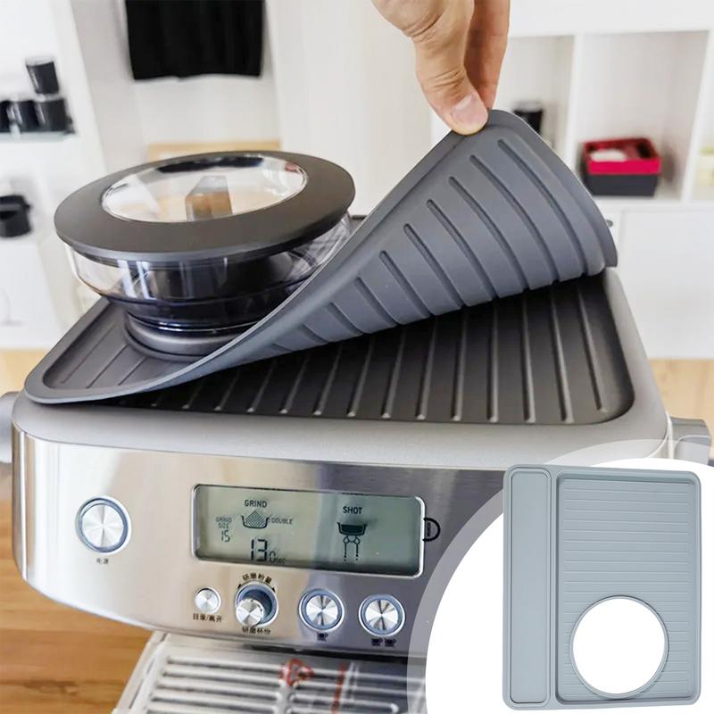 Coffee Tamping Mat Anti-Slip Silicone Waterproof Cover Prevent Scratch Coffee Tamper Mat For Bar Home Office Countertop Party