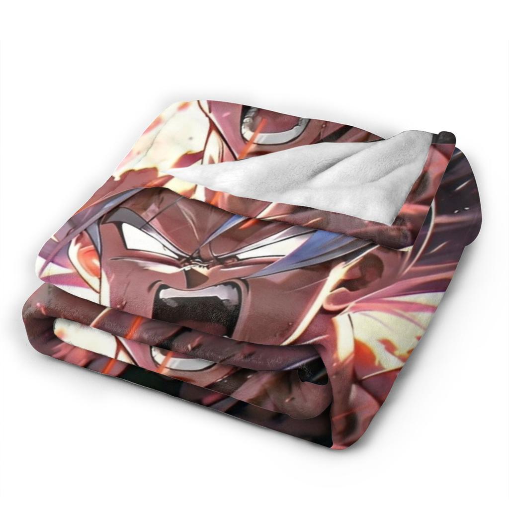 DBZ Anime Coral Fleece Plush Throw Blanket Blanket for Bed Car Warm Bedding Throws,