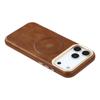 KIGC For iPhone 17 Pro Case Compatible with MagSafe PU Leather TPU Phone Back Cover