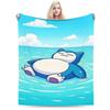 Snorlax Monster Blankets Ultra-Soft Coral Fleece Plush Comfortable Gifts Throw Blanket Plush Thin Quilt