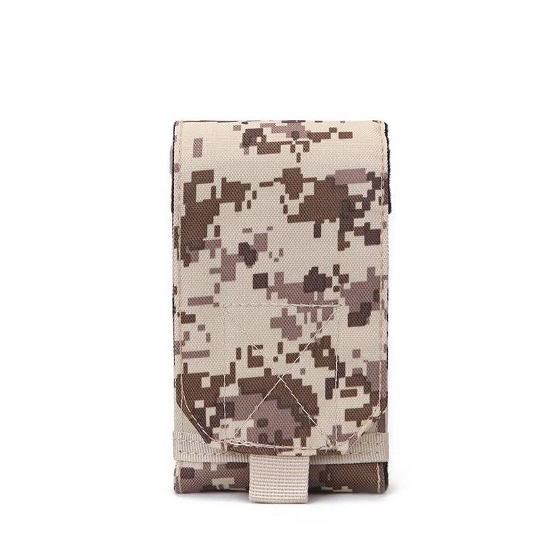 6 Inch Cell Phone Pouch Waist Bag Multifunctional Men's Outdoor Camouflage Phone Case Sports Tactical Waist Pack