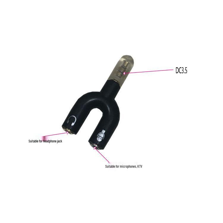 USB-C U-Shaped 3.5mm Headphone & Mic Splitter for Live Streaming