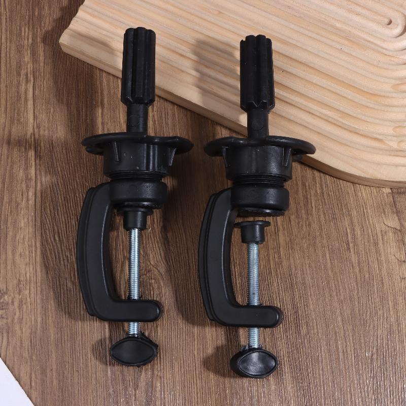 1/2Pcs Adjustable Plastic Mini Wig Head Stand Table Clamp Hair Accessory Tool Training Mannequin Holder For Wig Making