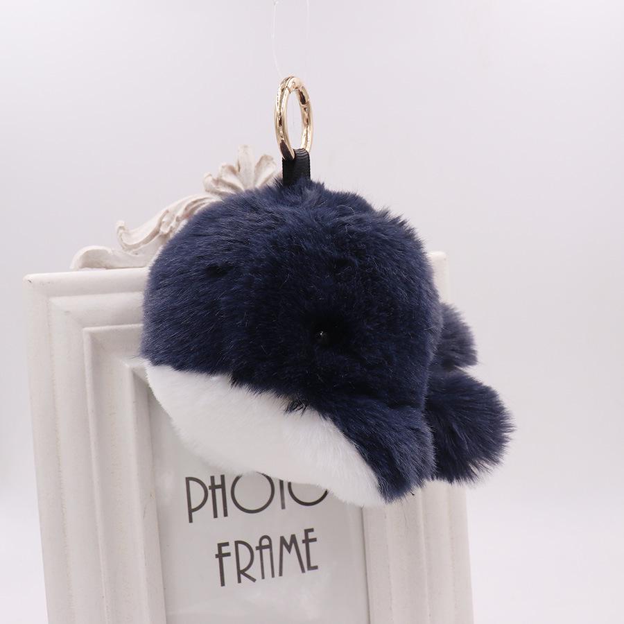 Winter Hot-Selling Plush Whale Pendant: Keychain & Ornament for Car or Bag