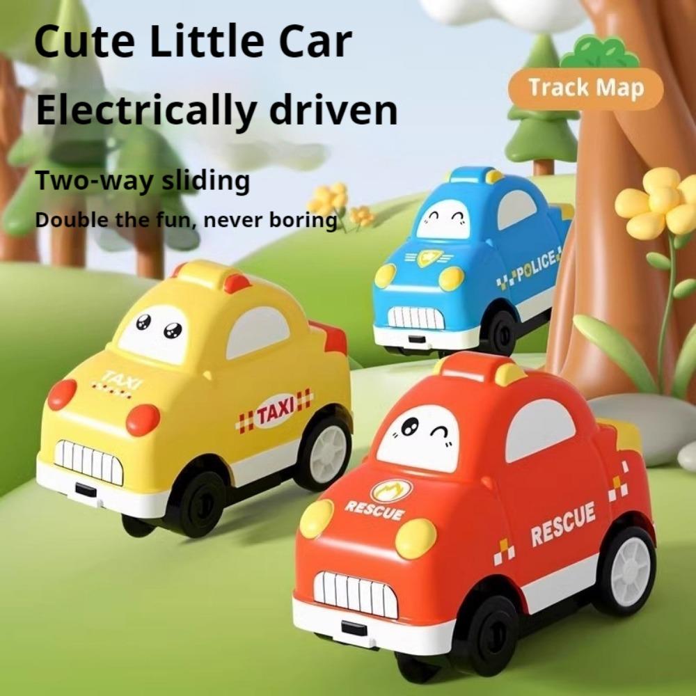 DIY Puzzle Rail Car Toy Children's Puzzle Small Train Sliding Parking Lot Racing 4 Boys 3 To 6 Years Old Assembly