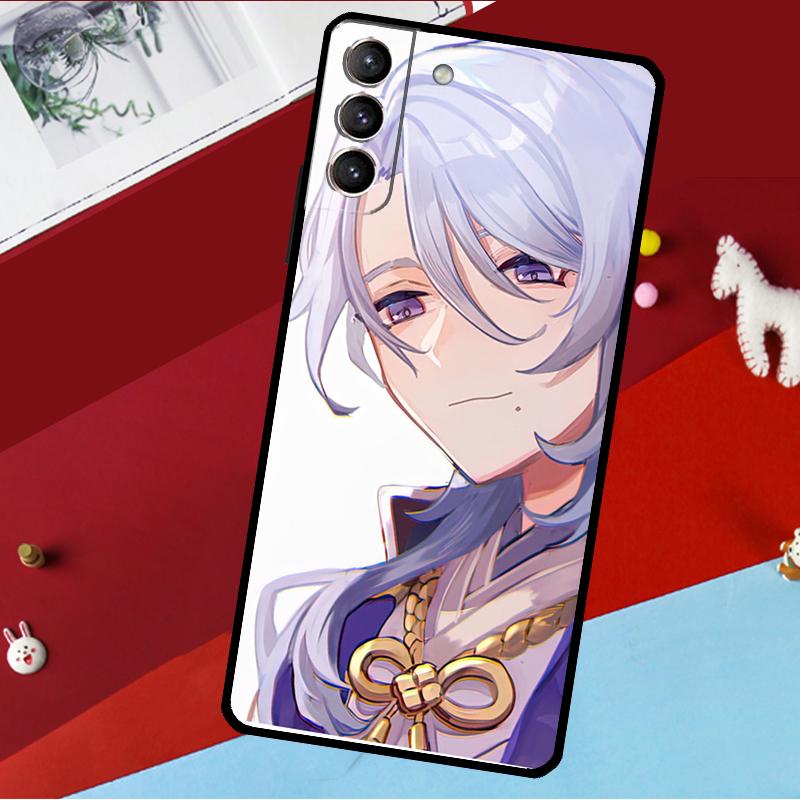 Genshin Impact Kamisato Ayato Funda For Samsung Galaxy S26 S25 S24 S21 S22 S23 Ultra S10 Plus S20 FE S25 FE Phone Case