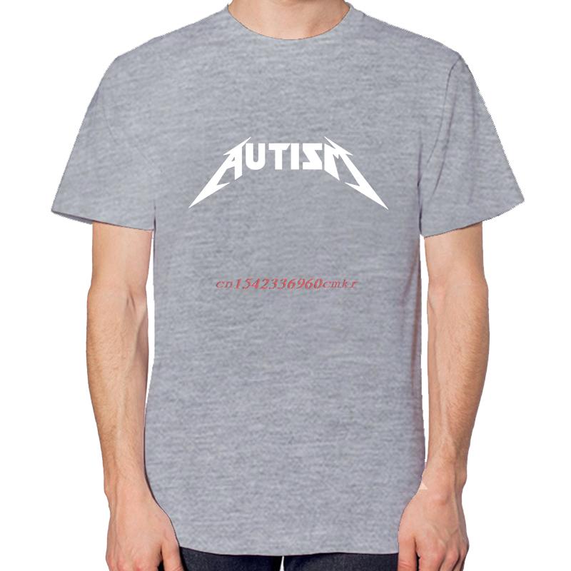 Autism Rock Meme Fashion Graphic T Shirts Summer New Shirts And Tshirts Unisex Cotton Short Sleeve Tshirts Print T Shirt