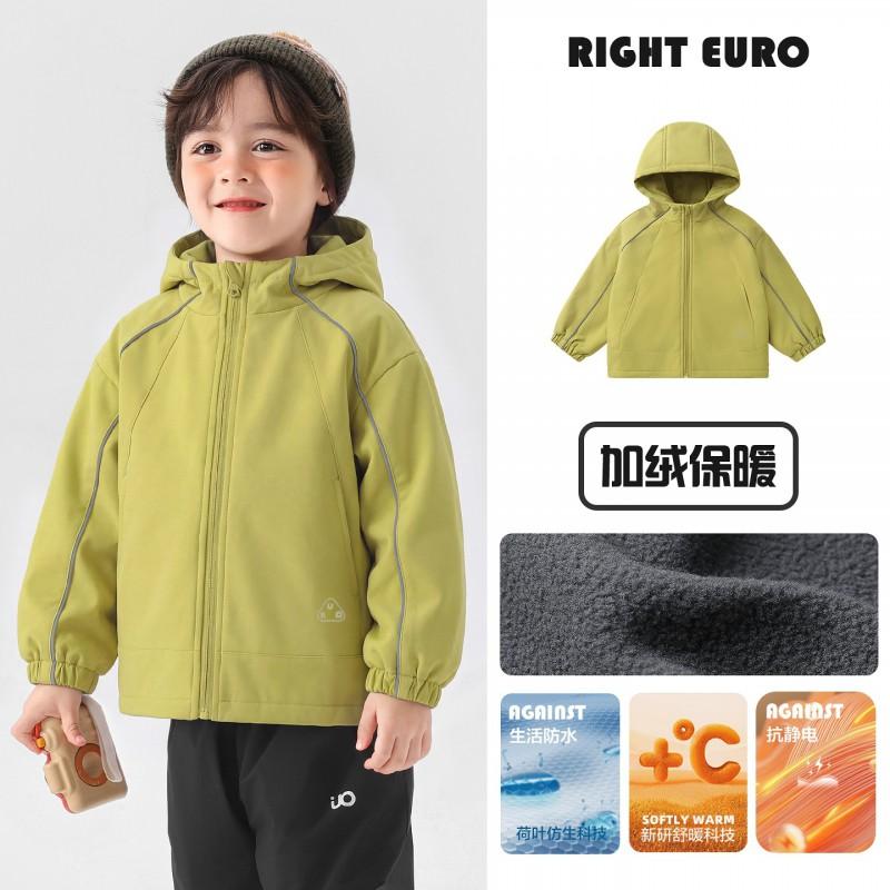 Boys Winter Waterproof Fleece Jacket Kids Warm Thick Coat Toddler Casual Outerwear