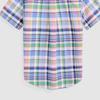 Polo Ralph Lauren Color Block Plaid Logo Embroidered Button-Down Short Sleeve Shirt Kids shirts Multicolor CWPOWOVY6820481-999